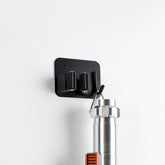 Exhibidor doble para superficies verticales